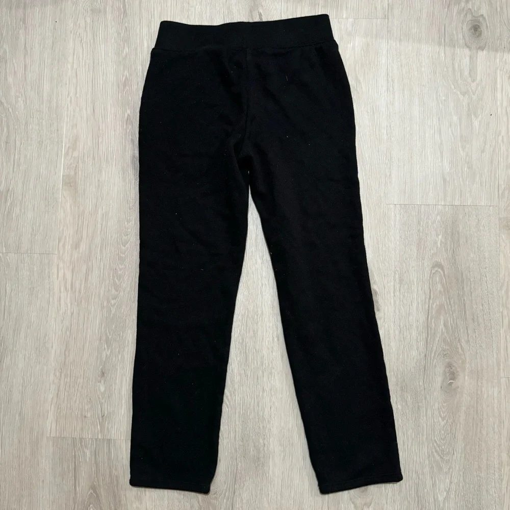 Kids Athletic Works Girls Black Fleece Jogger Sweatpants M 7/8